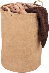 Juta szennyestartó kosár 79L kerek barna Juna fogantyúkkal 38x55