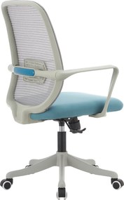 Irodai szék, szürke/kék, DERVIN
