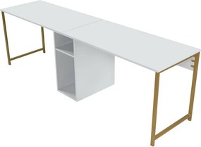 Twin White and Gold íróasztal