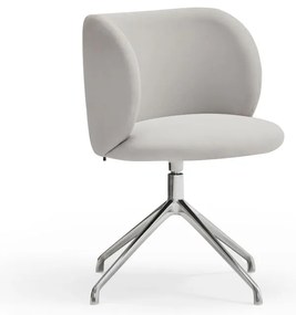 Világosszürke kárpitozott étkezőfotel Mogi – Teulat