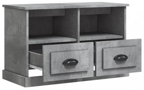 betonszürke szerelt fa TV-szekrény 80 x 35 x 50 cm
