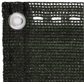 sötétzöld HDPE erkélytakaró 90 x 600 cm