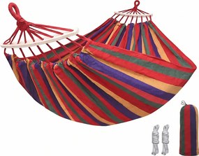 Függőágy ZENVIO COMFORT 200x80 cm, piros + ingyenes táska