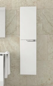 Piramida BETA fali fürdőszoba - ÁLLÓSZEKRÉNY - fehér - 35 x 150 x 30 cm