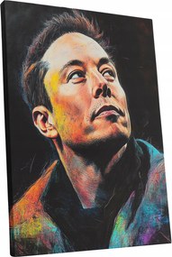 Vászonkép Portré Elon Musk nappali Elon Musk ajándék 75x100