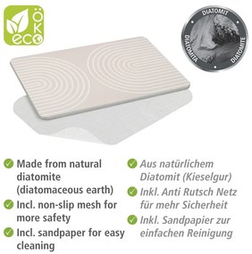 Bézs kovaföld fürdőszobai kilépő 39x60 cm Nazca – Wenko