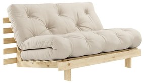 Roots bézs kinyitható kanapé 140 cm - Karup Design