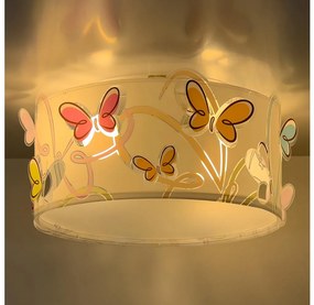Dalber 62146 - Gyermek mennyezeti lámpa BUTTERFLY 2xE27/60W/230V