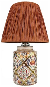 Asztali lámpa RAMZES 1xE27/40W/230V raffia