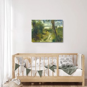 Üveg kép - Auguste Renoir, Landscape between Storms, reprodukciók (70x50 cm)