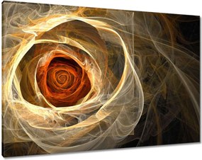 Vászonkép 100x70 Fraktál rózsa