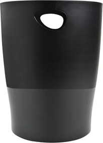 Papírkosár, 15 liter, PP, EXACOMPTA Ecobin Economy, fekete (EX453014D)