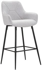 Bárszék szürke készlet 2 db 55x55x109cm