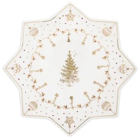 Christmas Lights porcelán tortatál 32cm, díszdobozban