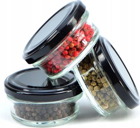 Üveg tároló fűszerekhez 65 ml 20 db lekvár befőttes üveg mézes befőttes üveg