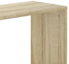 5 szintes sonoma tölgy színű fa könyvespolc 80,5x23,5x162,5 cm