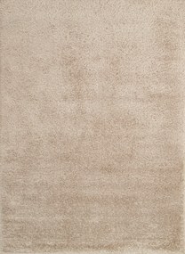 Bézs vastag shaggy szőnyeg nappaliba vagy hálószobába, 160x220cm