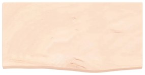 kezeletlen tömör tölgyfa fali polc 60x30x2 cm