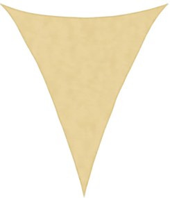 homokszínű 100% poliészter oxford szövet napvitorla 5x6x6 m