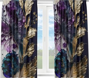 Kész Függöny Rövid Béka Szalag 140X160 Függöny Konyha Virágok 177