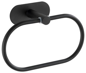 Orea Ring Turbo-Loc® rozsdamentes acél matt fekete fali törölköző tartó - Wenko
