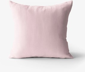 Goldea lenvászon keverék párnahuzat - púderrózsaszín 45 x 45 cm