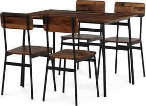 4 személyes old wood MDF étkezőgarnitúra 110x70x76 cm