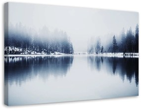 Gario Kép Tó télen - Nikita Abakumov Méretek: 100 x 70 cm, Kivitelezés: Vászonkép
