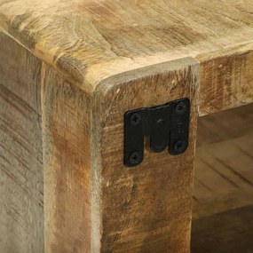 TV szekrény szett 3 pcs Barna 100 x 30 x 32 cm Tömör mangófa
