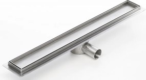 Kesmet 80 cm-es vonalfolyóka beépíthető szifonnal, Acél