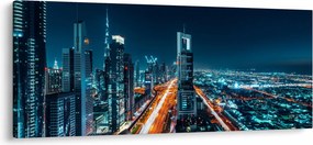 Kép - Dubai éjszaka (120x50 cm)