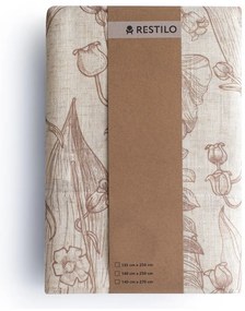 Bézs-világosbarna függöny 135x250 cm Selvetia – Restilo