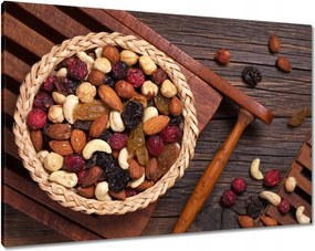 Vászonkép 100x70 Szárított péksütemény tál