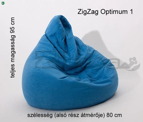 ZigZag Gamer1 babzsák fotel (SYLVIA bársonyosan puha, vastag bútorszövet)