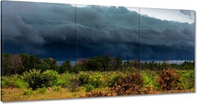 Vászonkép 120x60 Ősz Hegyek Folyó Fák