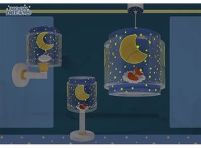 Dalber 76639 - Gyermekszobai falilámpa MOON DREAMS 1xE27/15W/230V kék