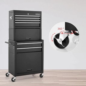 2 az 1-ben gurulós szerszámosláda