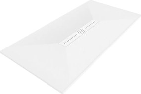Mexen Toro SMC téglalap alakú zuhanytálca 200 x 80 cm, fehér, fehér rejtett - 43108020-W