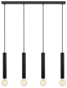 Markslöjd 108264 - Csillár zsinóron SENCILLO 4xE27/40W/230V fekete