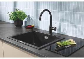 GROHE 40786K00 - Üveg vágódeszka 450 × 240 × 19 mm fekete