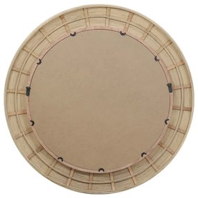 Fali tükör rattan kerettel ø 109,5 cm Piedre – Light &amp; Living