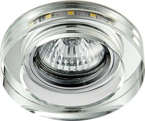 EMITHOR 71104 Elegant Double Light beépíthető kristály spotlámpa króm GU10 IP20