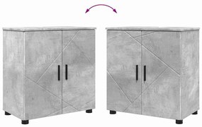 Fürdőszoba bútor szett 2 pcs Beton szürke 61 x 35 x 64 cm