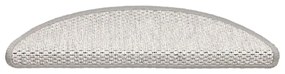 15 db szizál hatású platina öntapadó lépcsőszőnyeg 56x17x3 cm