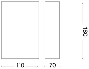 Ideal Lux - Fali lámpa FLASH 1xG9/40W/230V fehér