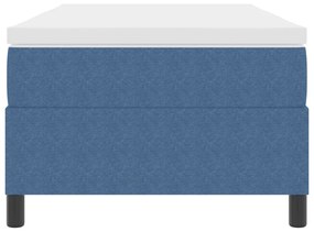Boxspring ágy matraccal Kék 90x200 cm Bársonyos szövet