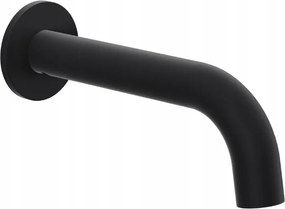 Delta Pi Kádkifolyó, Falra szerelhető, fekete matt, sárgaréz 164,5mm