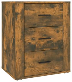 füstös tölgy színű szerelt fa éjjeliszekrény 50 x 36 x 60 cm