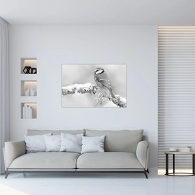 Kép - Egy madár egy ágon (90x60 cm)