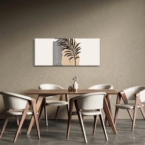 Kép - Absztrakció trópusi levelekkel N⁰3 (120x50 cm)